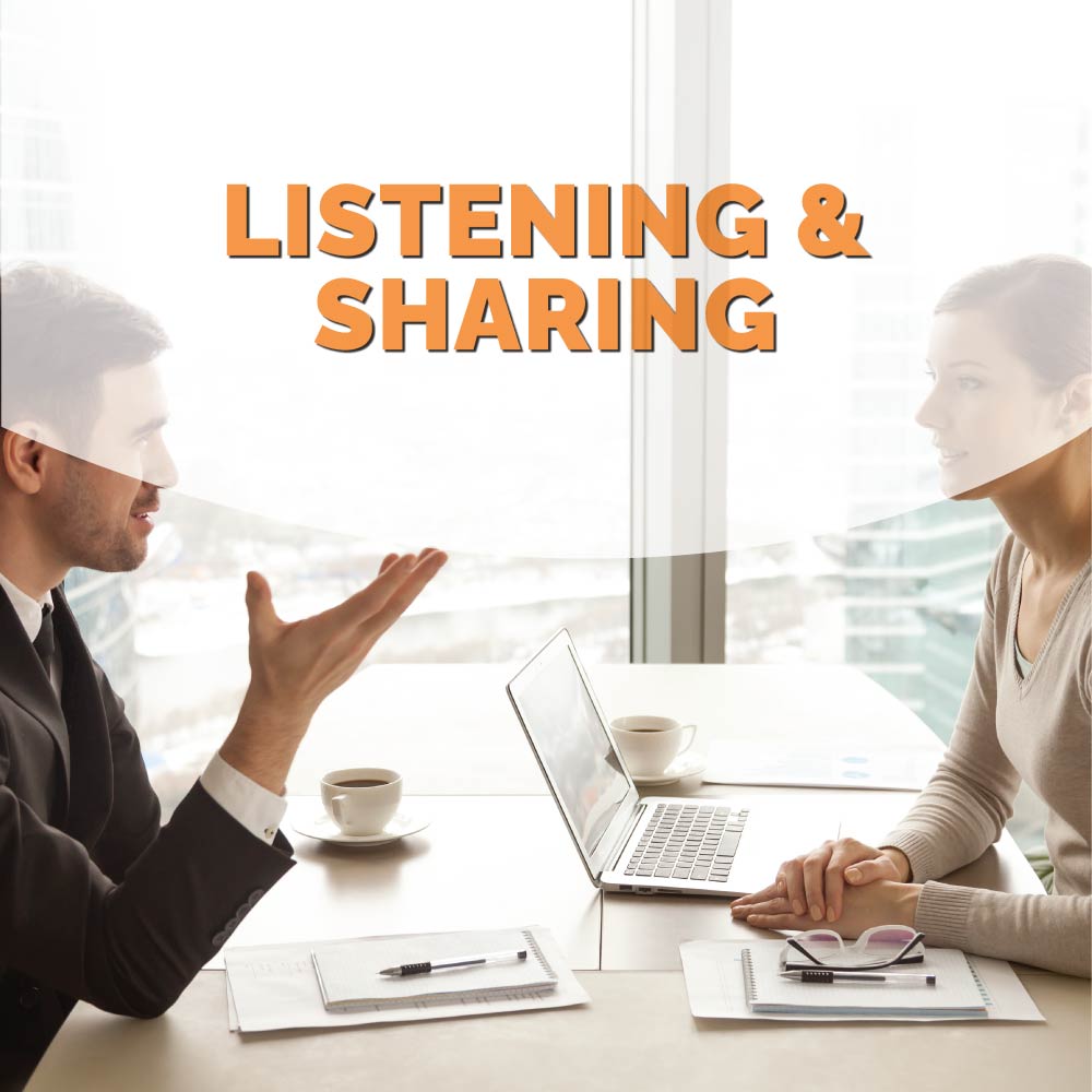 Listening-and-sharing Listening and Sharing