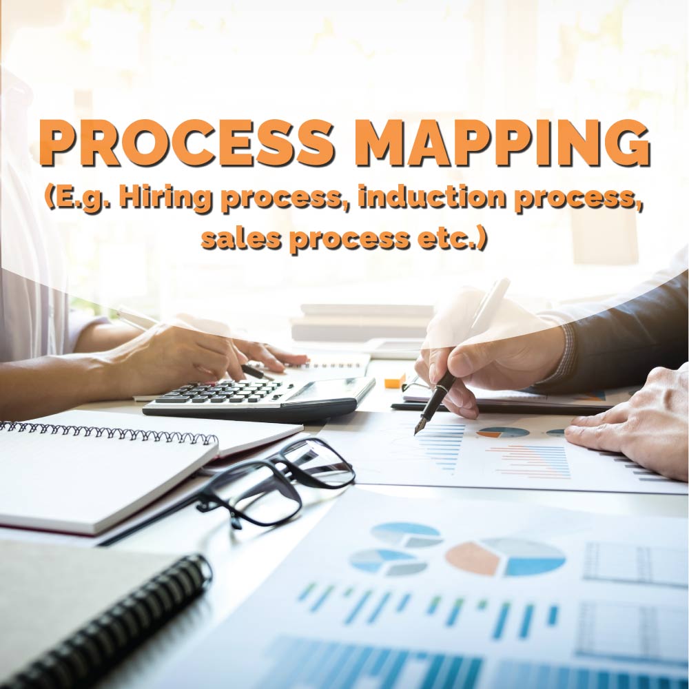 Process Mapping - Hiring Process, Induction Process, Sales Process etc.