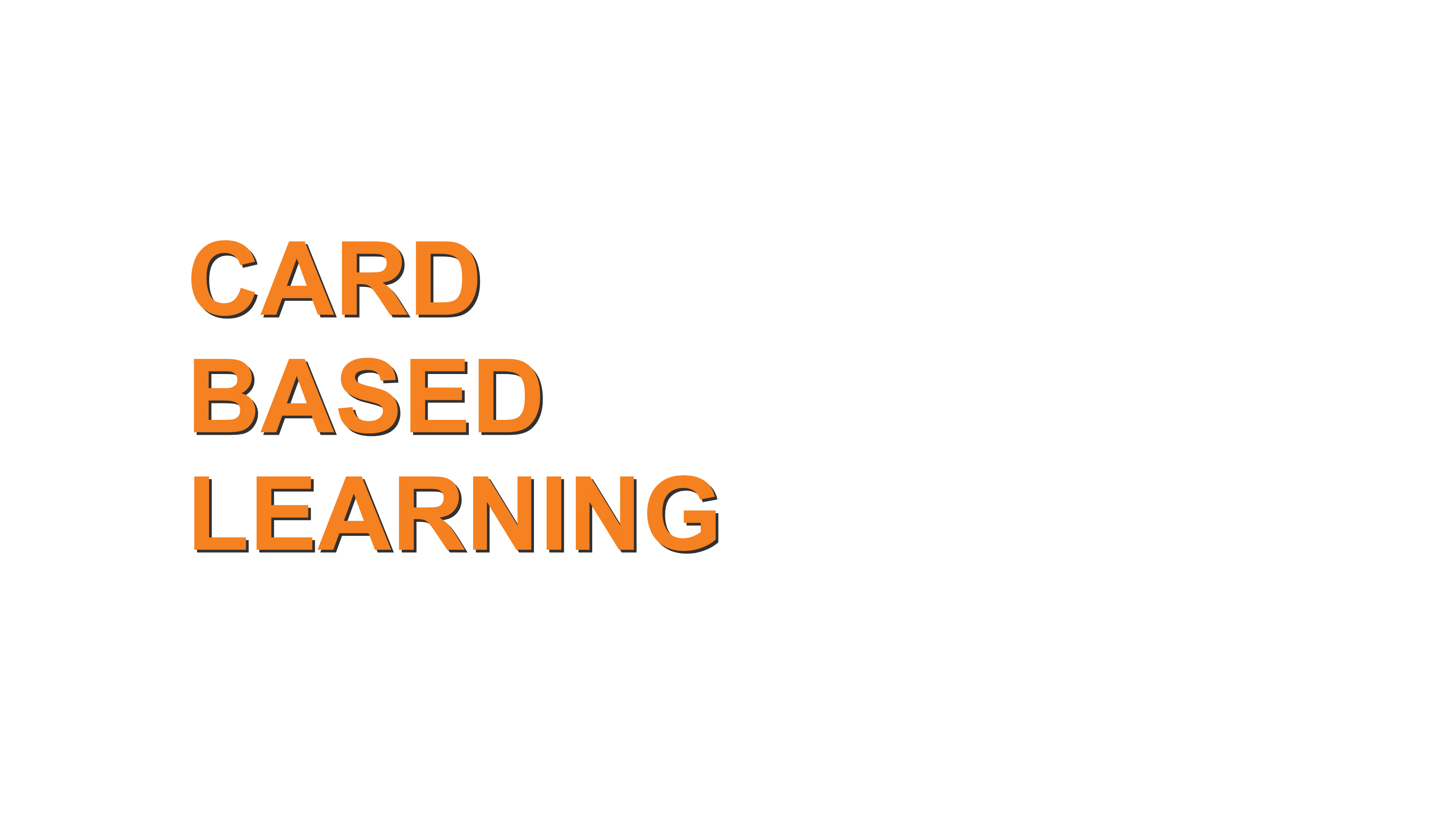 Card Based Learning Text